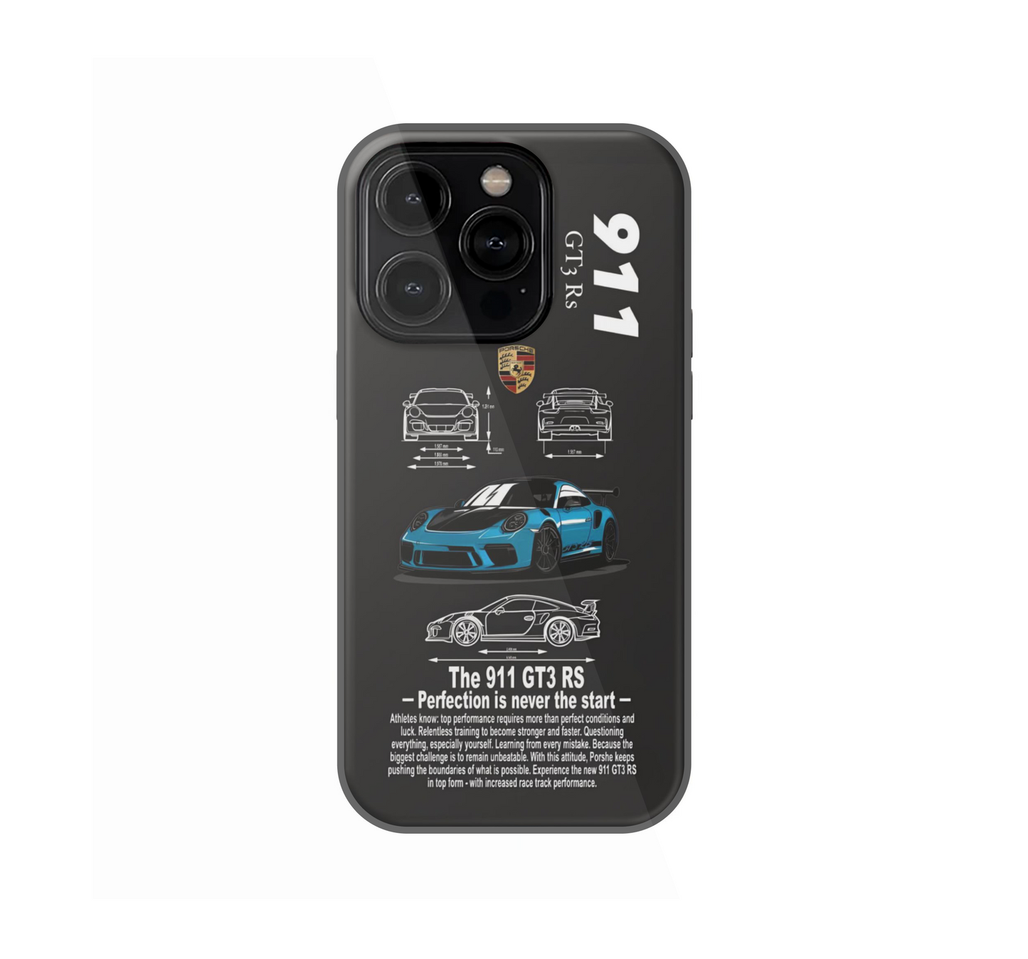Porsche 911 GT3 RS β Blueprint Drip πβ¨ Phone Case
