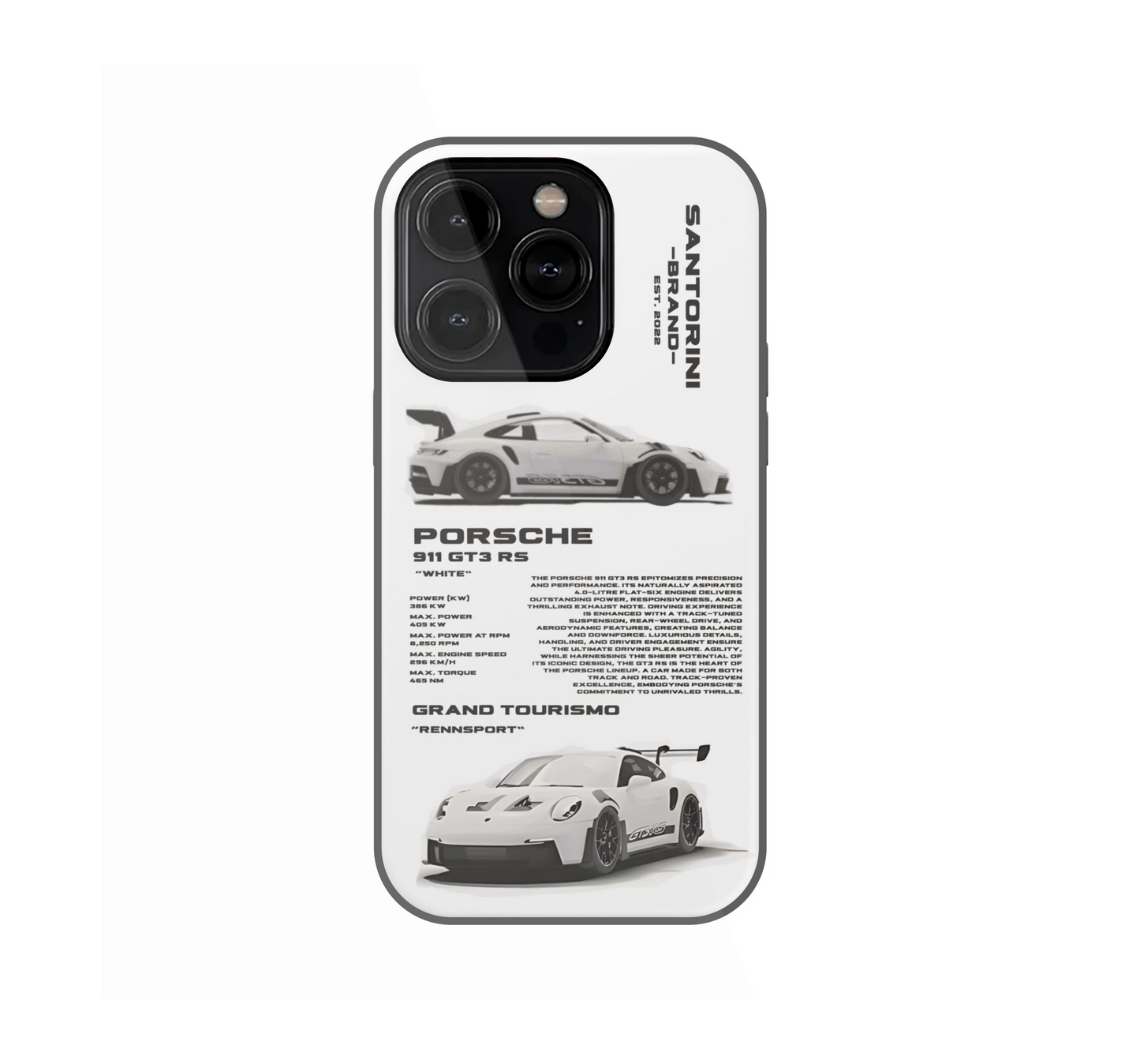 Porsche 911 GT3 RS – White Beast Phone Case