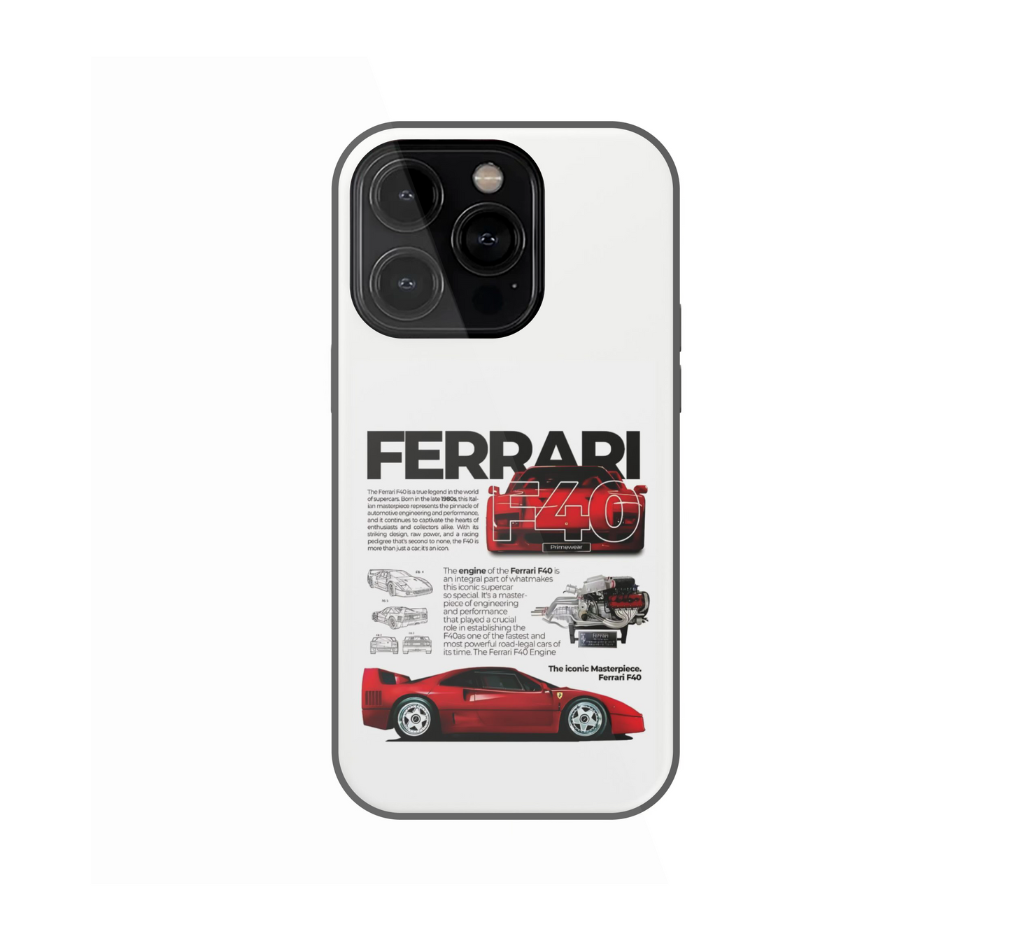 Ferrari F40 – Scarlet Legend Phone Case