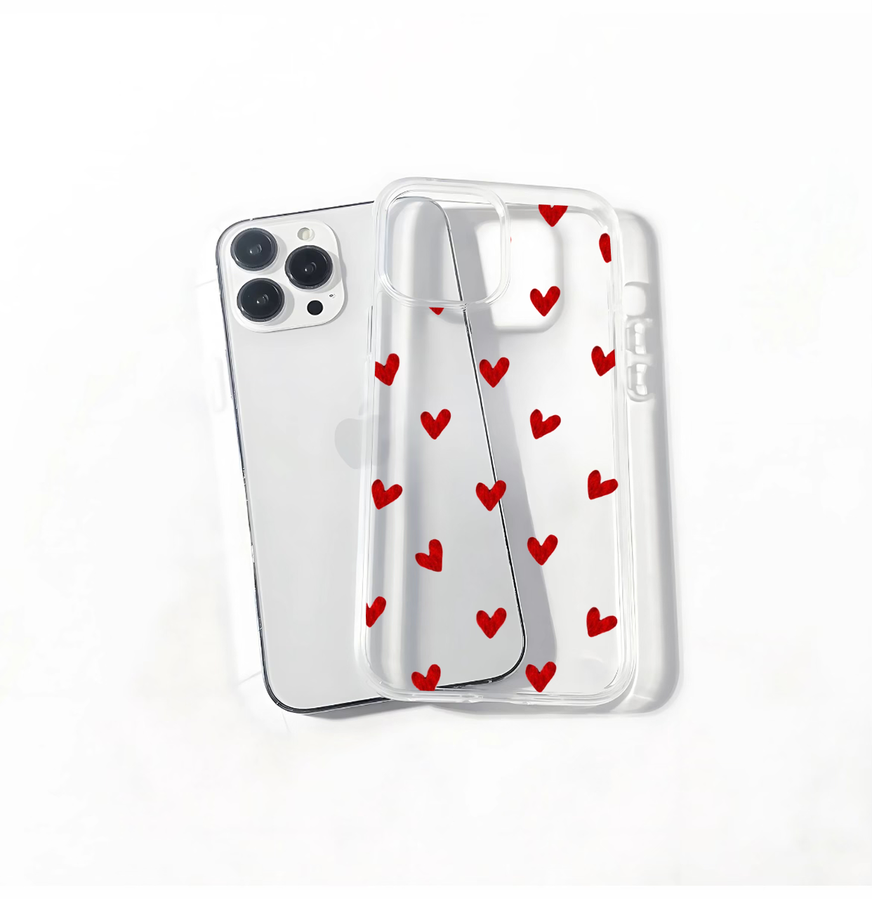 Red hearts Phone Case