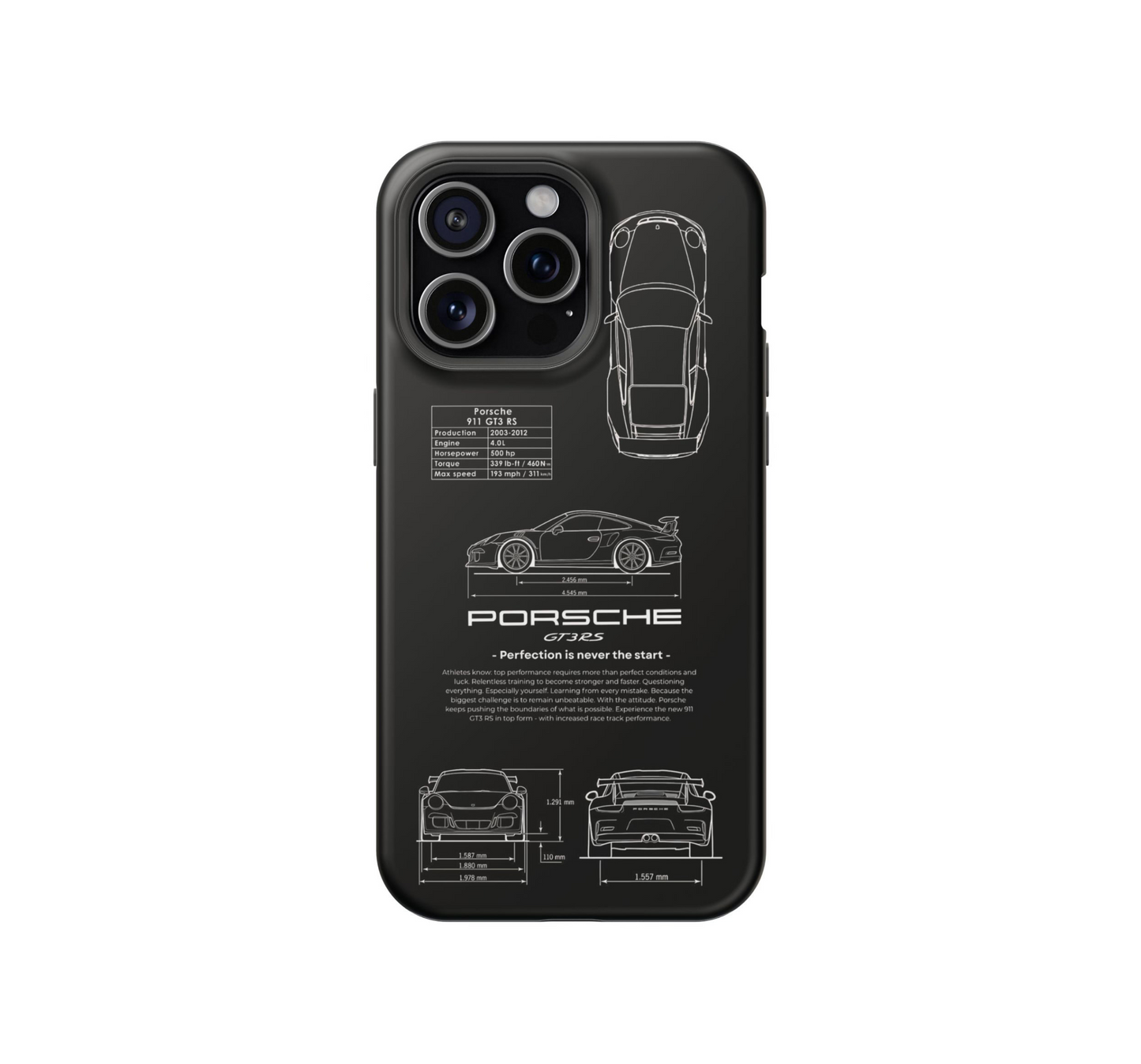 Porsche 911 GT3 RS – Blackline Edition Phone Case