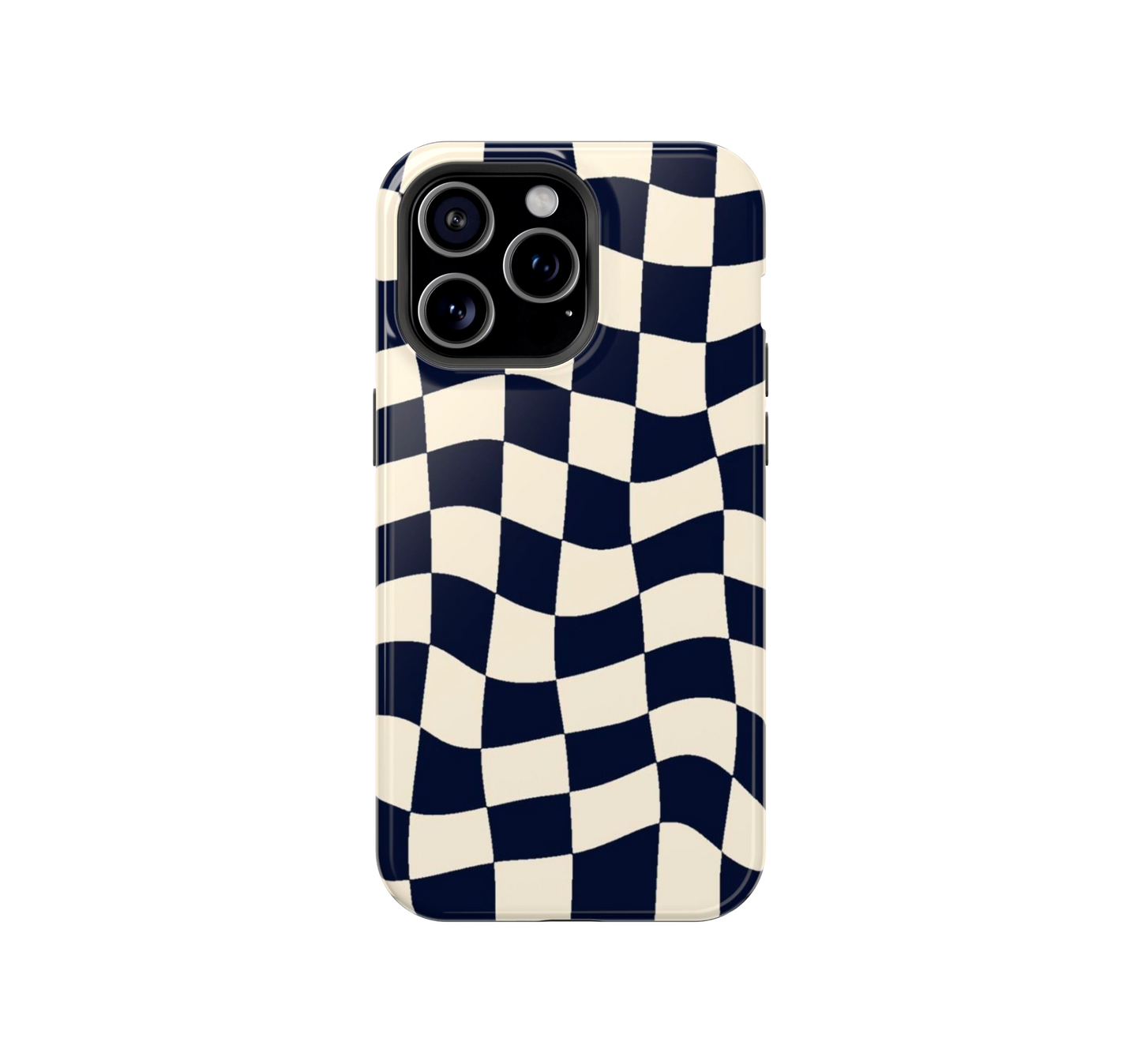 B&W Wavy Check Phone Case
