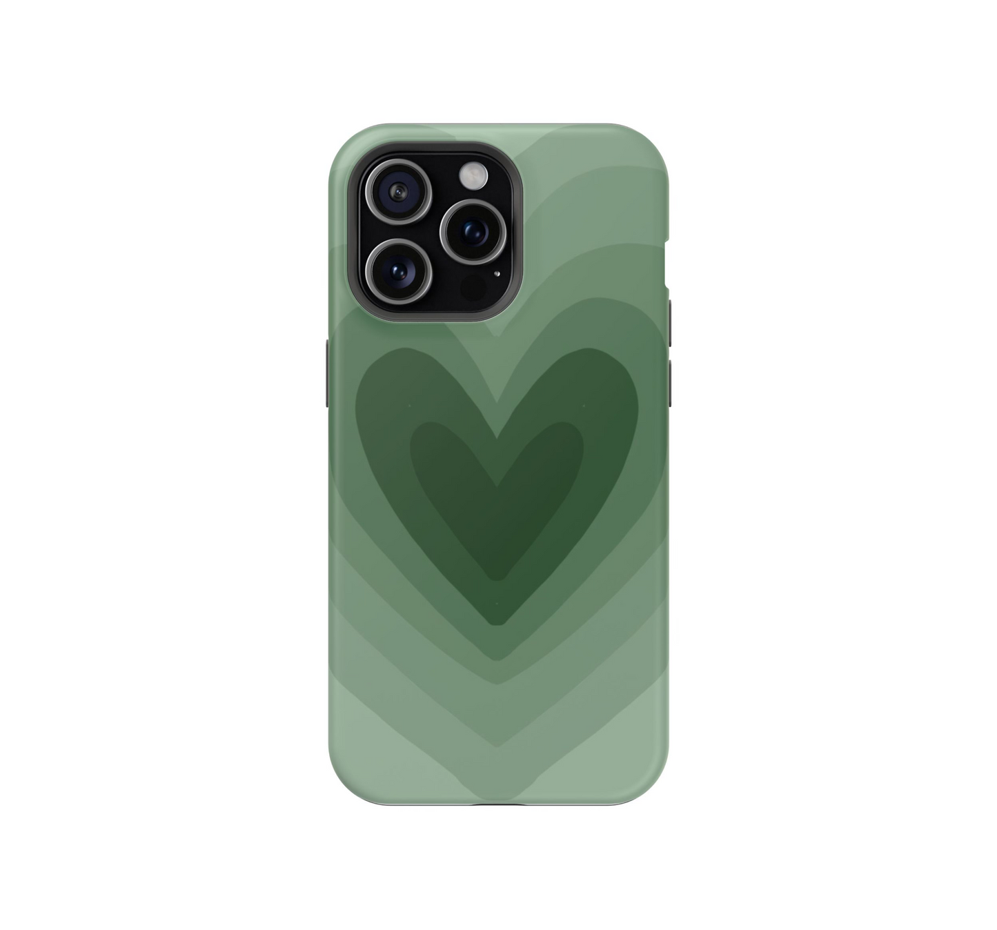 Green Heartwave Phone Case