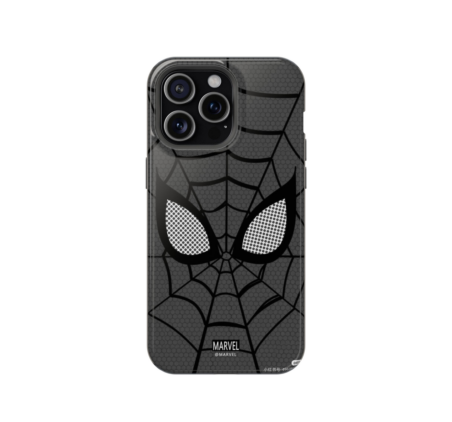 π·οΈ Spider-Man Black & Grey Web Case for IOS/Android Superhero Shockproof Back Cover π±π₯