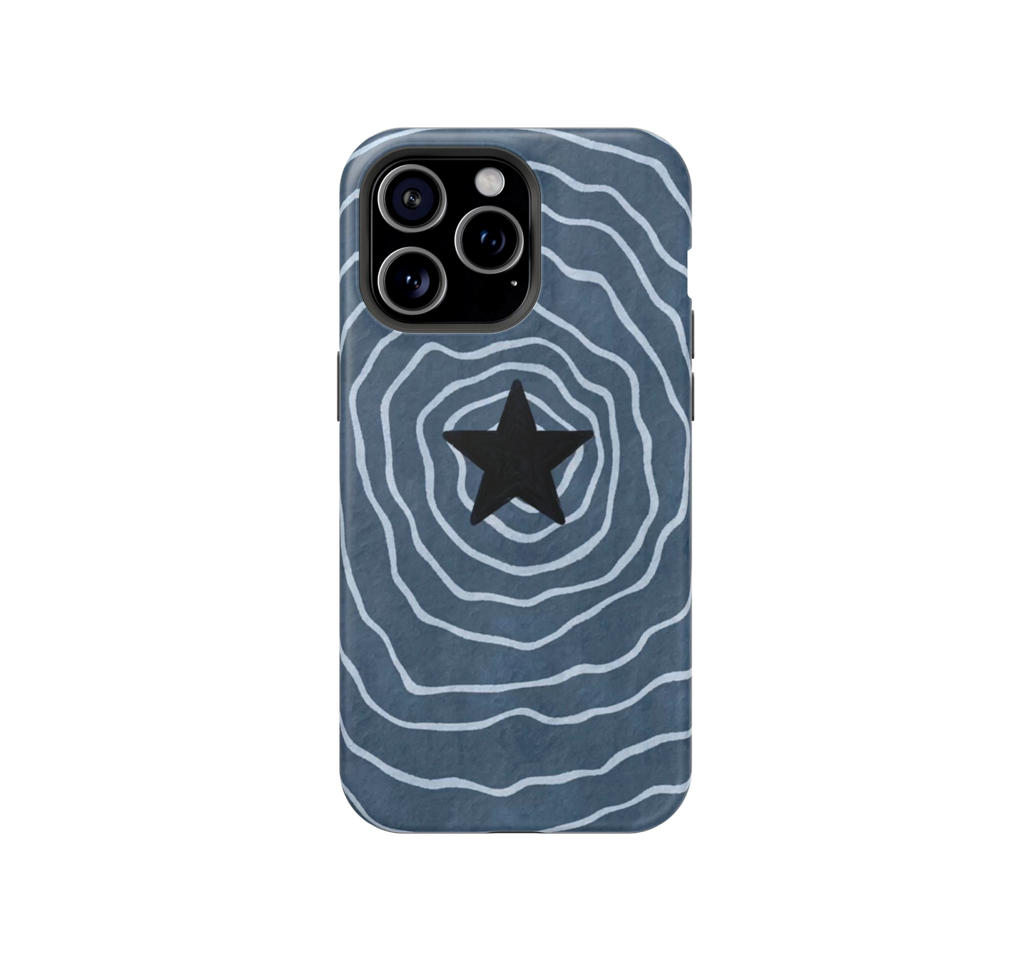 Blue Cosmic Waves Phone Case