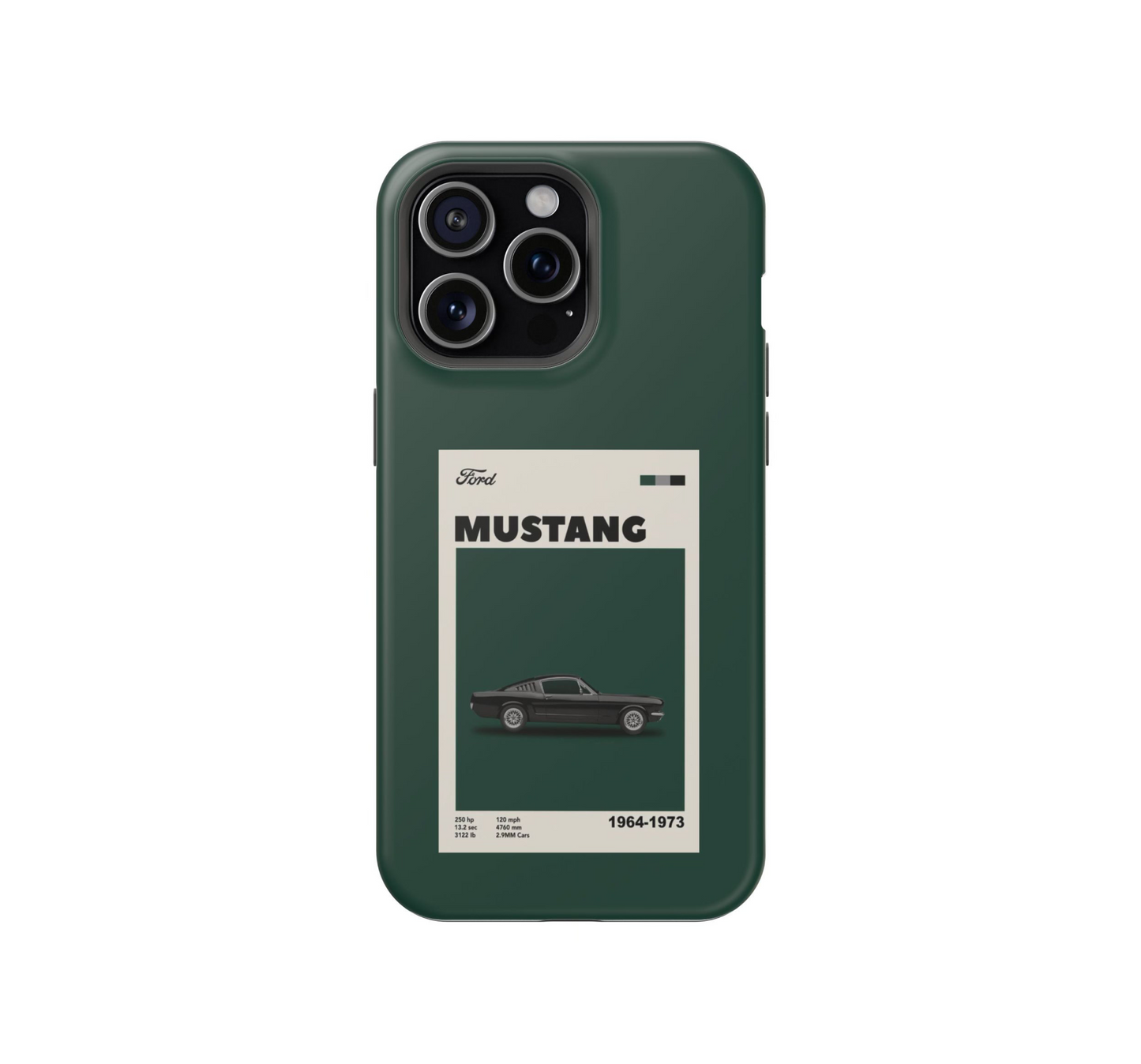 Ford Mustang Vintage Poster Case