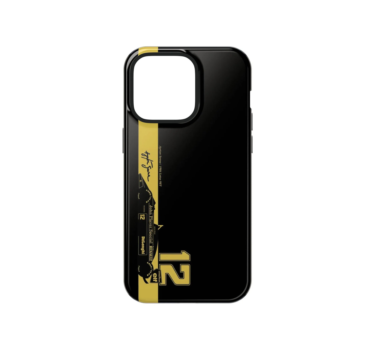 Ayrton Senna Lotus JPS Black & Gold F1 Phone Case - XO Cases