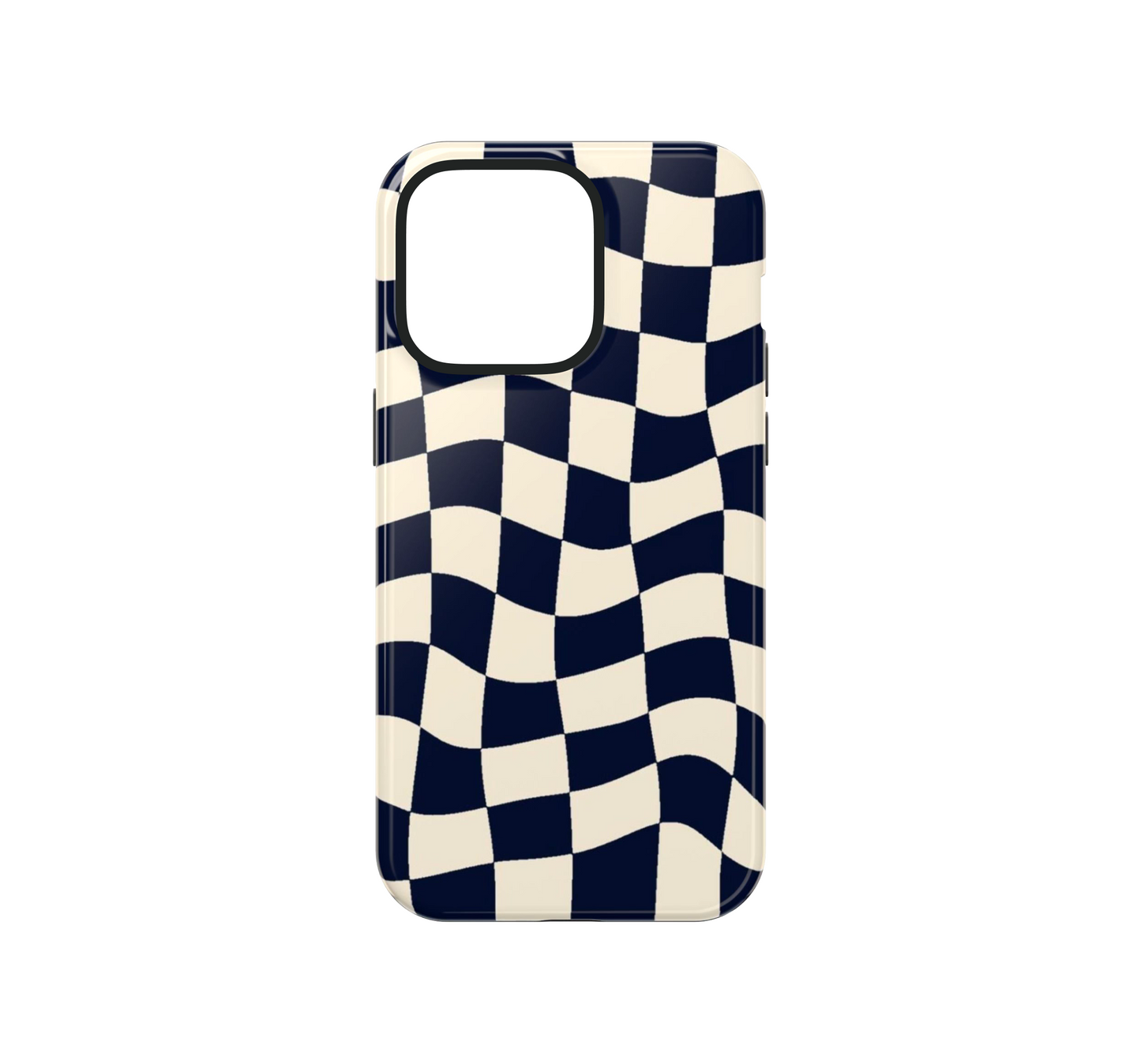 B&W Wavy Check Phone Case