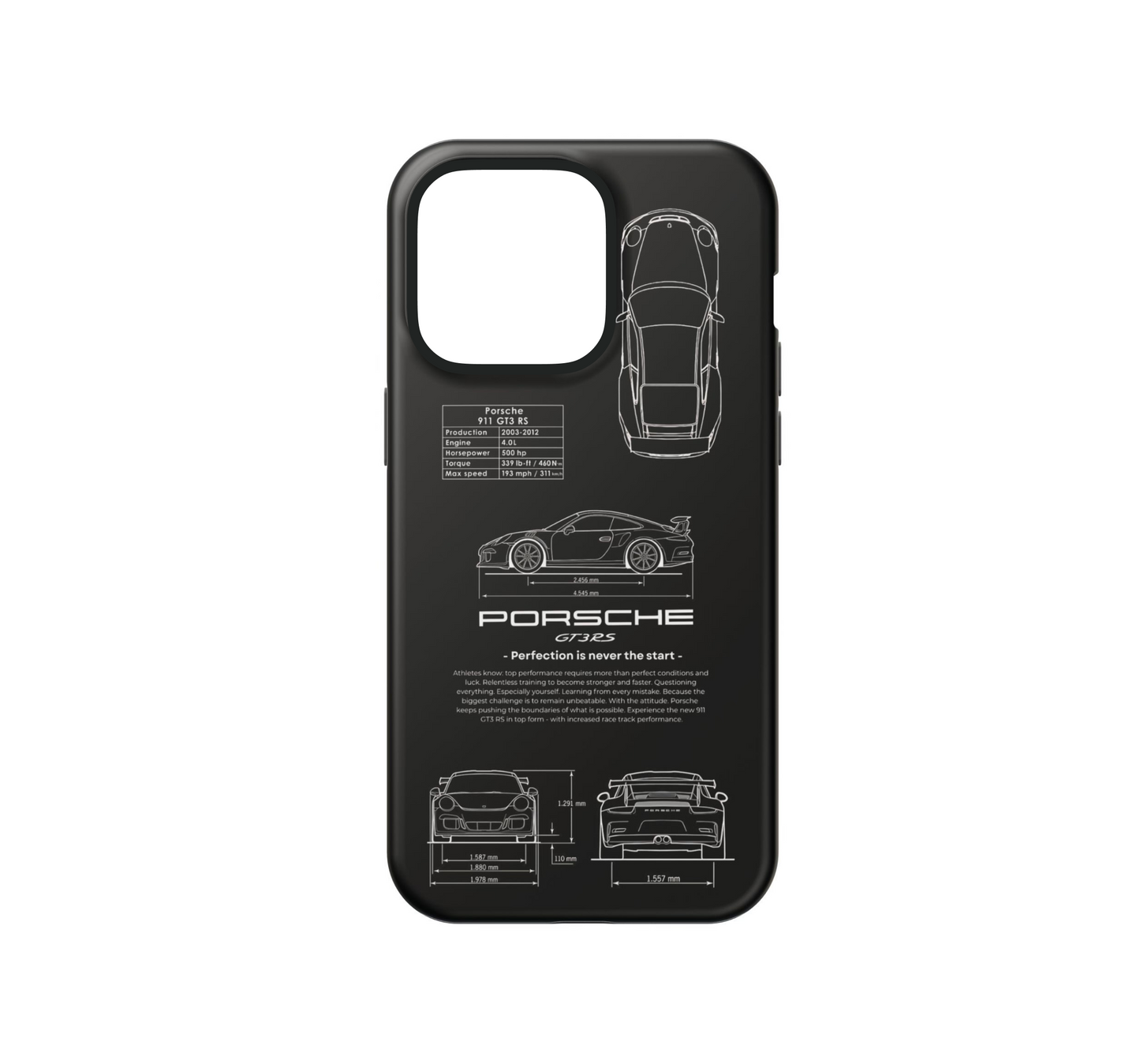 Porsche 911 GT3 RS – Blackline Edition Phone Case