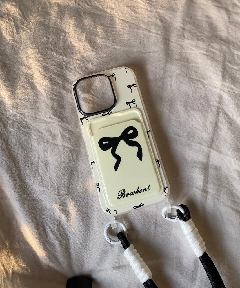 π Rich Bow Case with Pocket & Rope Charm
