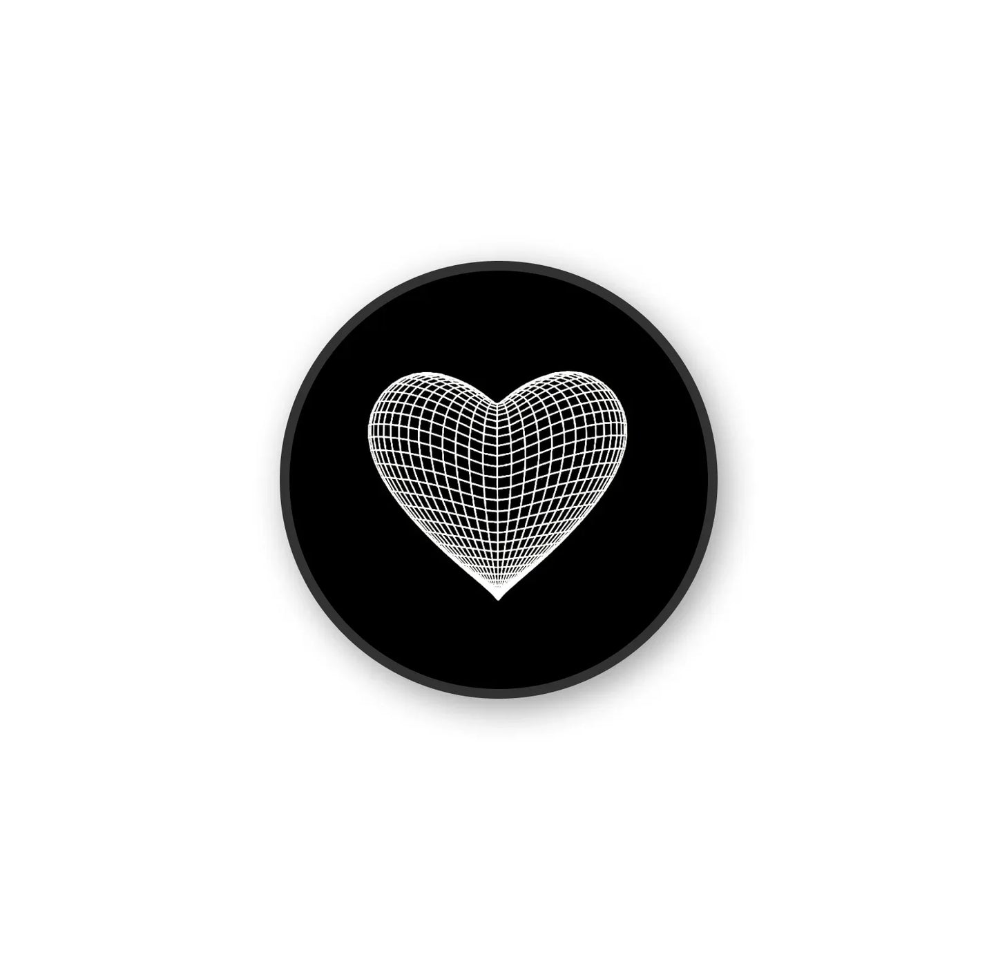 Diamond Heart (Black) Pop Holder - XO Cases