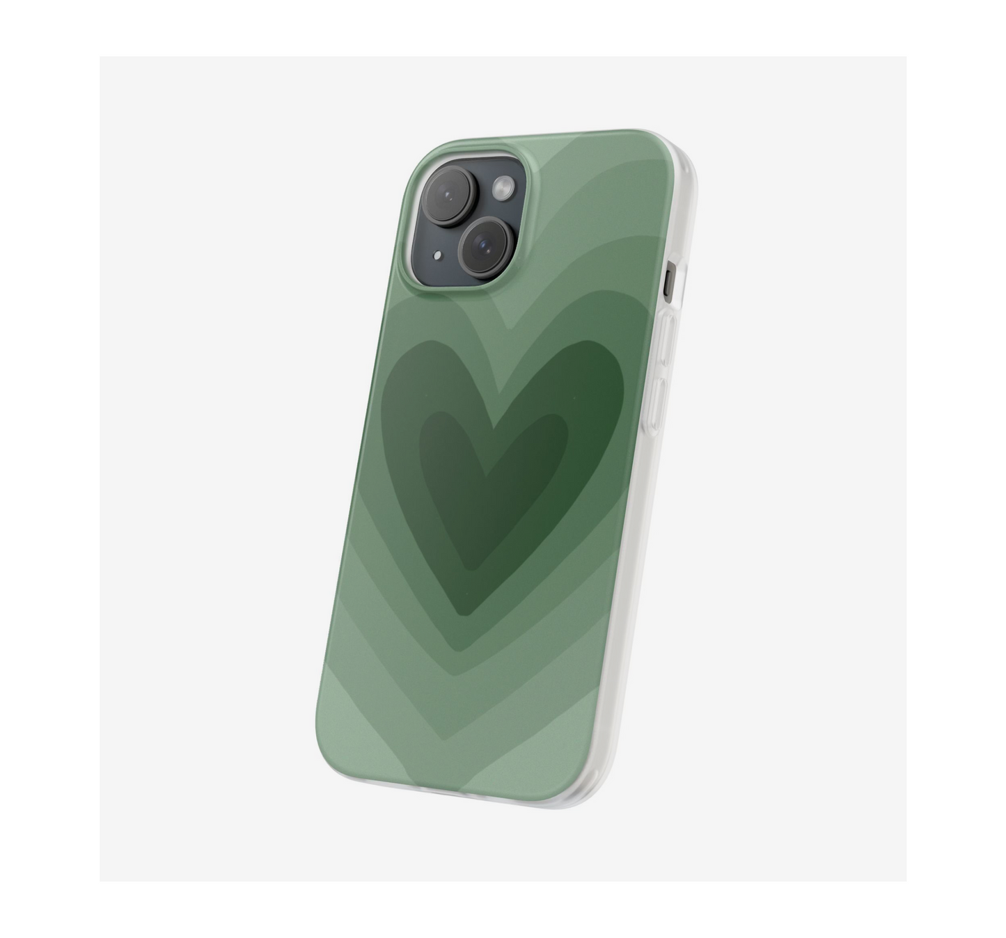 Green Heartwave Phone Case