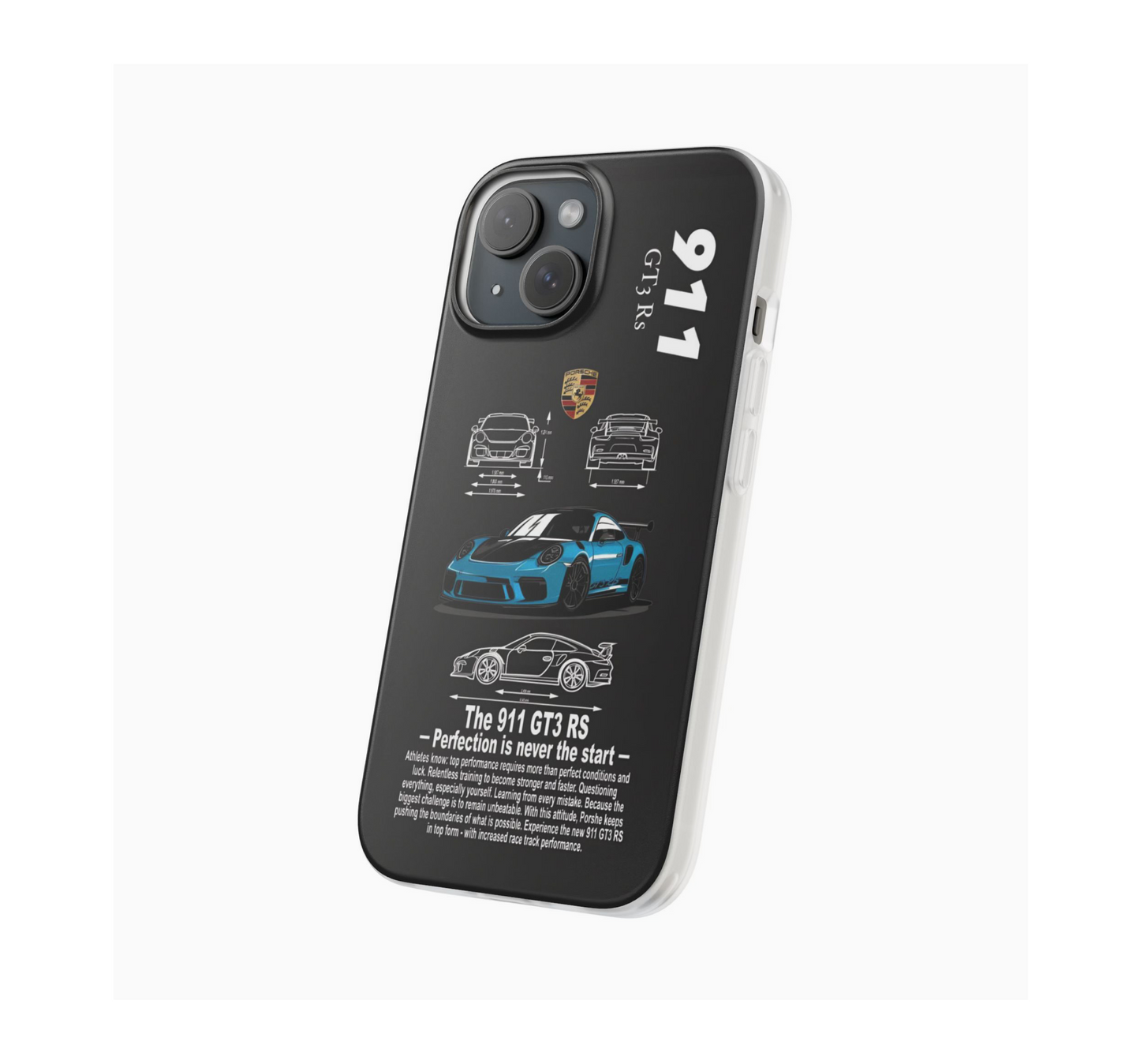 Porsche 911 GT3 RS β Blueprint Drip πβ¨ Phone Case