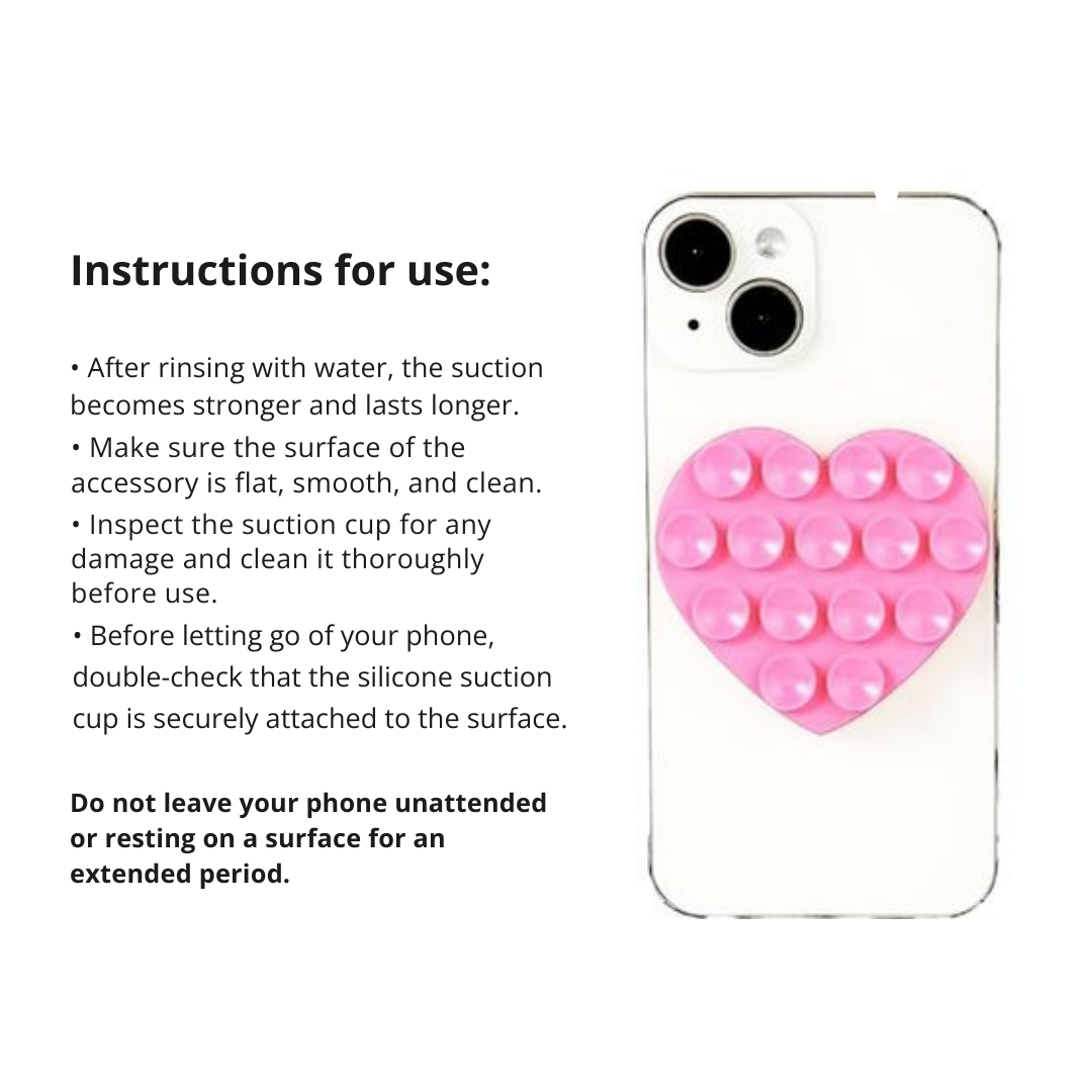 GripPop - Silicone Double Sided Suction Phone Holder