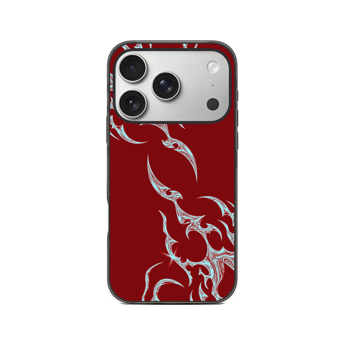 Chrome Flames Phone Case