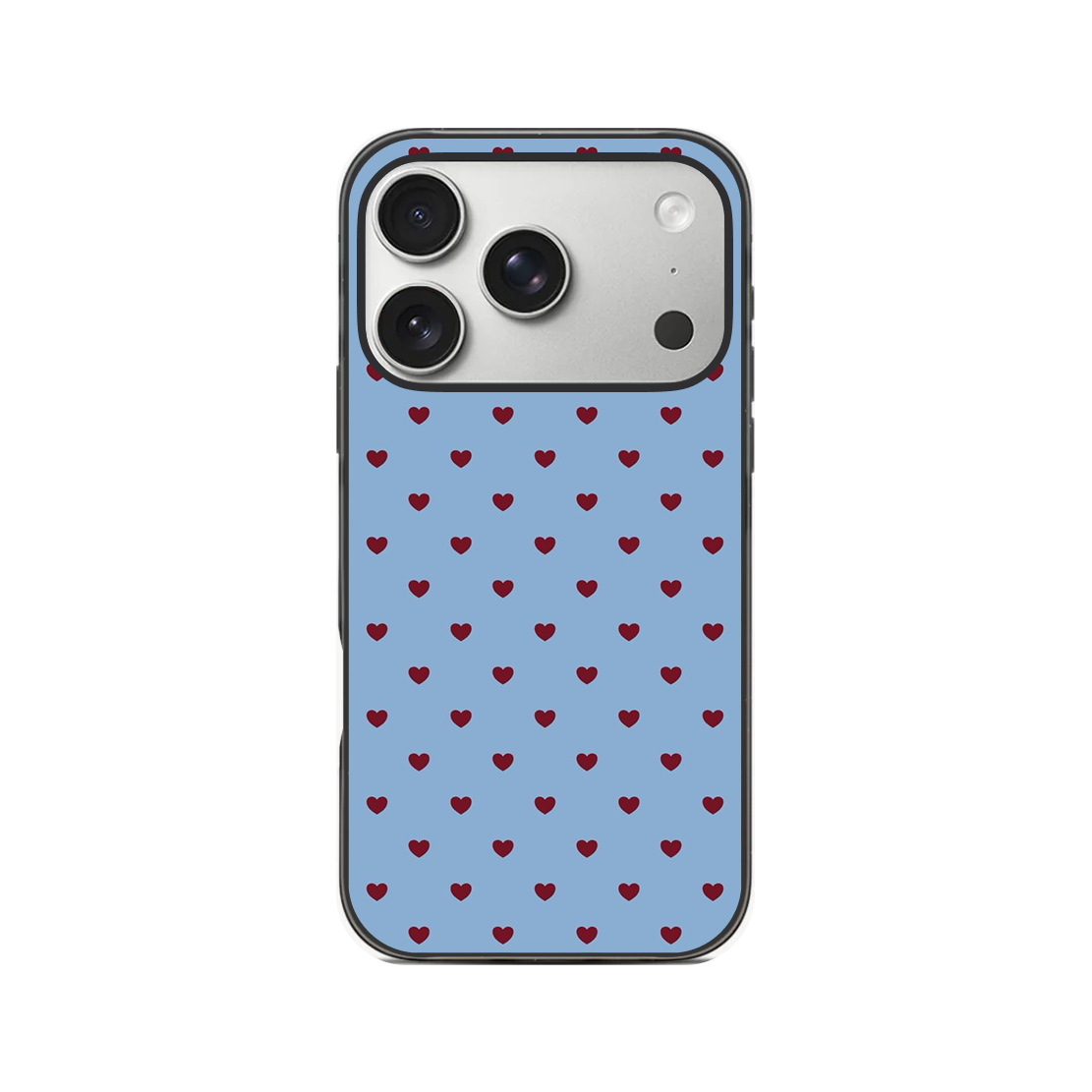 Mini Maroon Hearts Phone Case