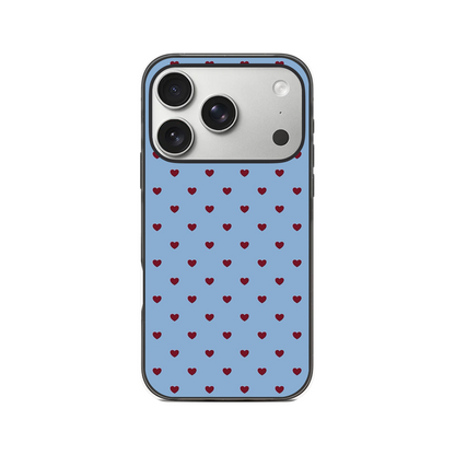 Mini Maroon Hearts Phone Case