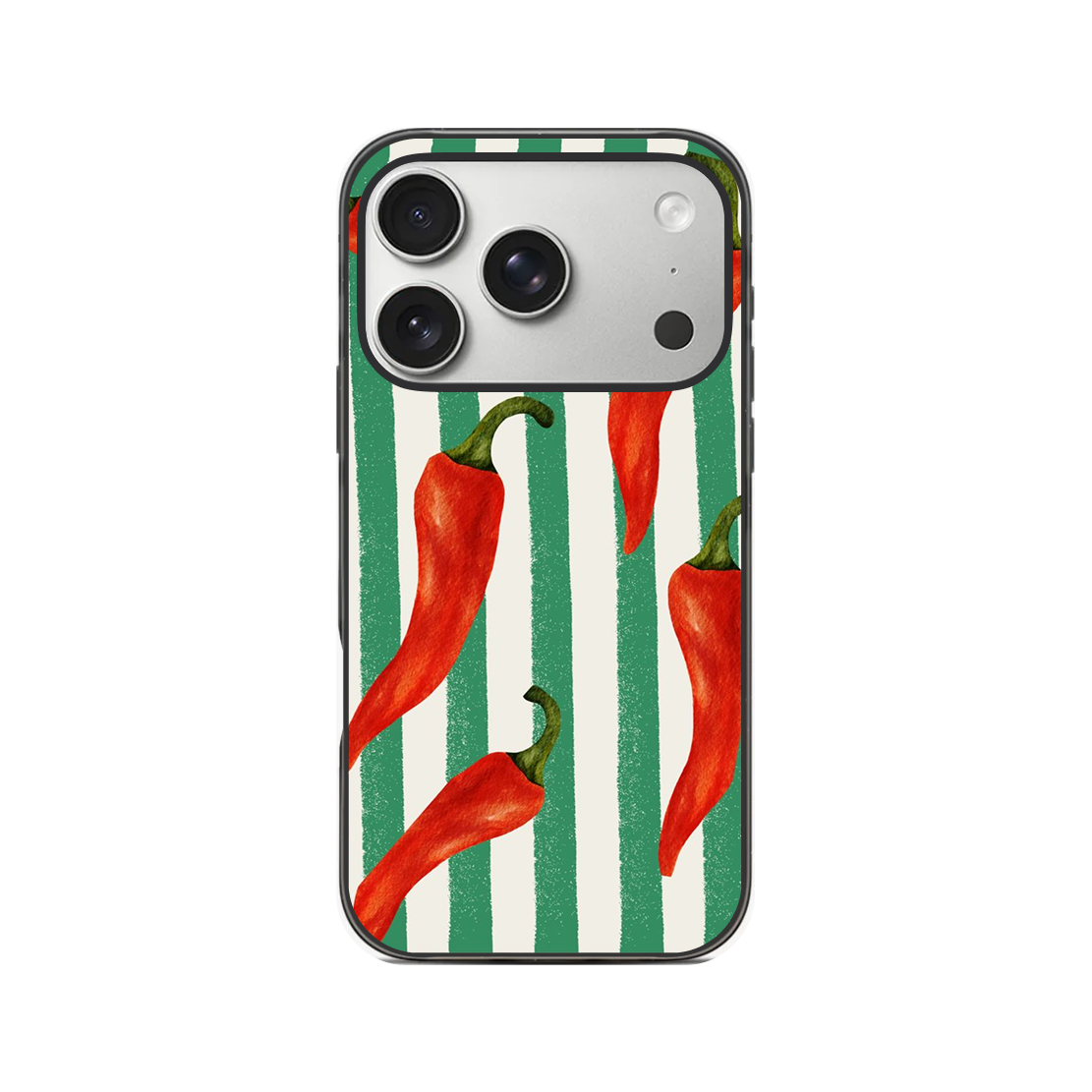 Spicy Green Stripes Phone Case