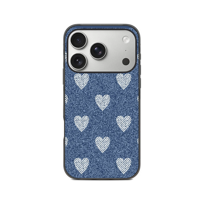 Denim Heart Phone Case