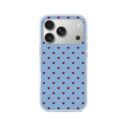 Mini Maroon Hearts Phone Case