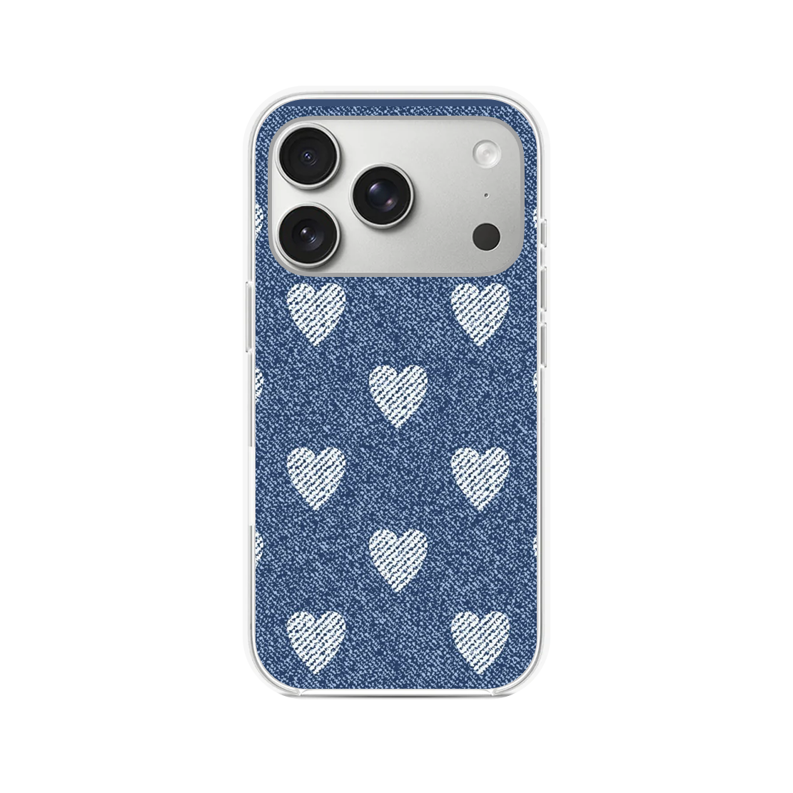Denim Heart Phone Case