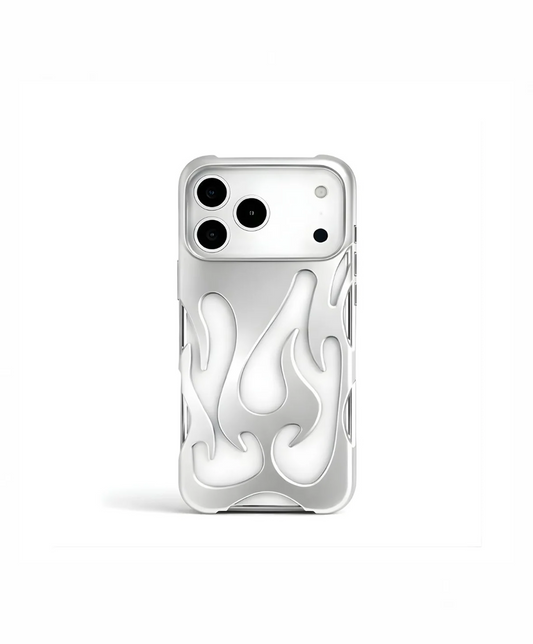 Flame Flexible Silver Case 3D