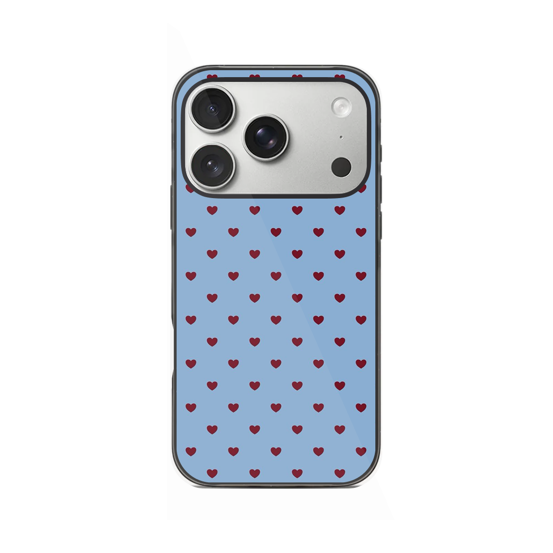 Mini Maroon Hearts Phone Case