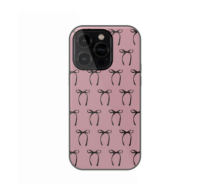 Dark Pink - Bows Phone Case