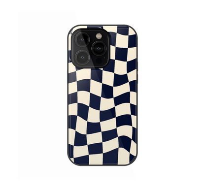 B&W Wavy Check Phone Case