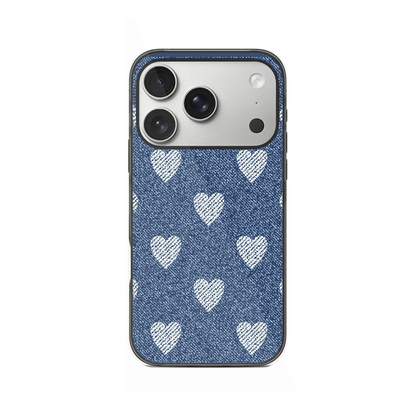 Denim Heart Phone Case