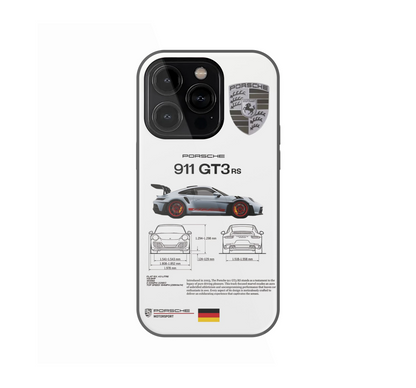 Porsche 911 GT3 RS Blueprint Phone Case