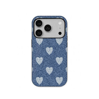 Denim Heart Phone Case