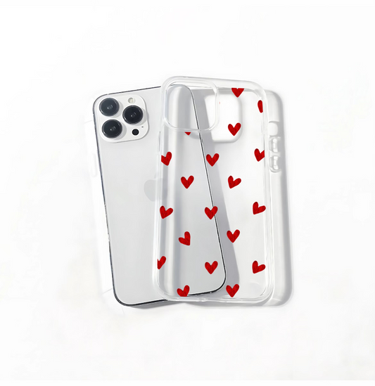 Red hearts Phone Case