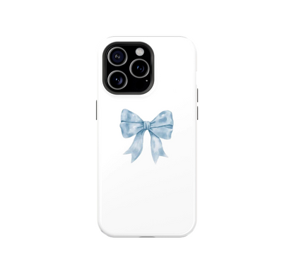 Blue Bow Charm Phone Case