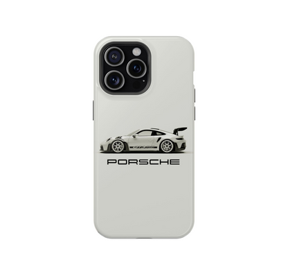 White Porsche Phone Case 🏎️ | Luxury Car Cover for iPhone & Android