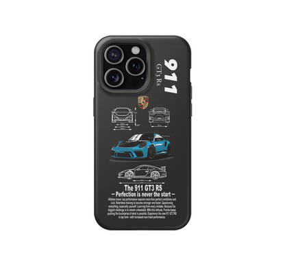 Porsche 911 GT3 RS – Blueprint Drip 📐✨ Phone Case