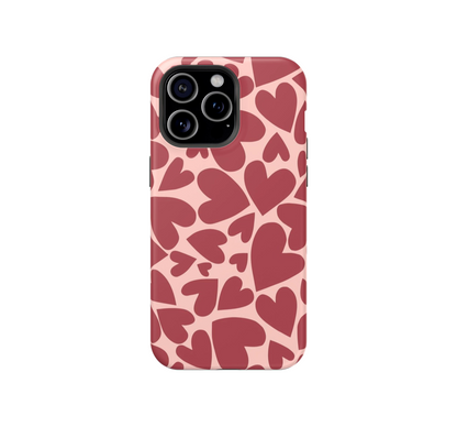 Crimson Hearts Phone Case