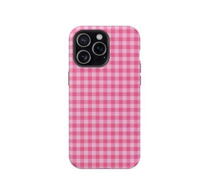 Pink Gingham Phone Case