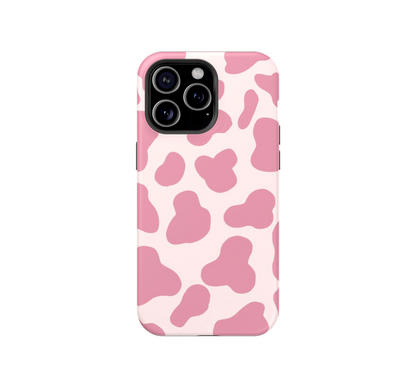 Pink Cow Print Phone Case