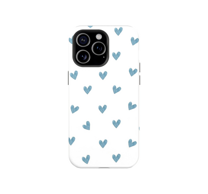 Blue Hearts Phone Case