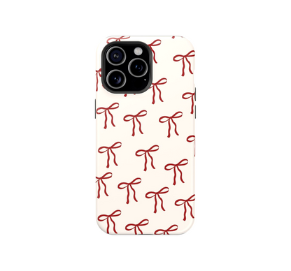 Red bows Phone Case