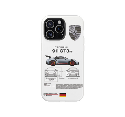 Porsche 911 GT3 RS Blueprint Phone Case