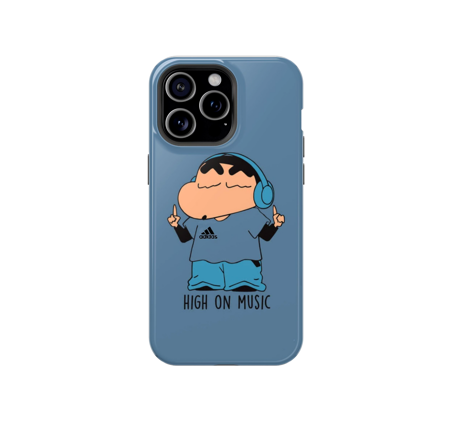 Shinchan High on Music Phone Case