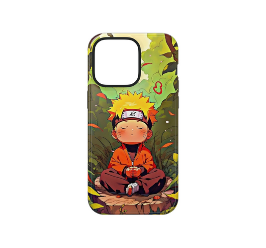 Meditating Naruto - Phone Case