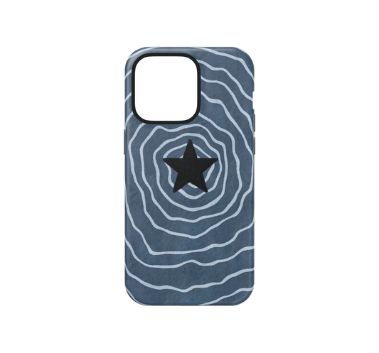 Blue Cosmic Waves Phone Case