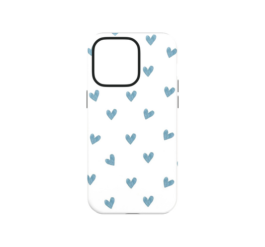 Blue Hearts Phone Case