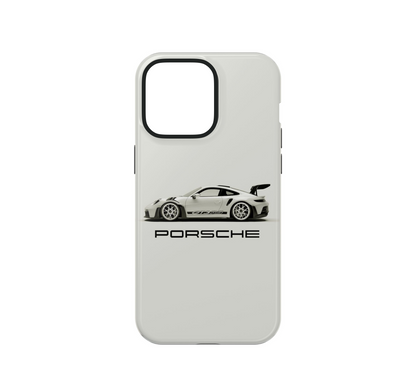 White Porsche Phone Case 🏎️ | Luxury Car Cover for iPhone & Android
