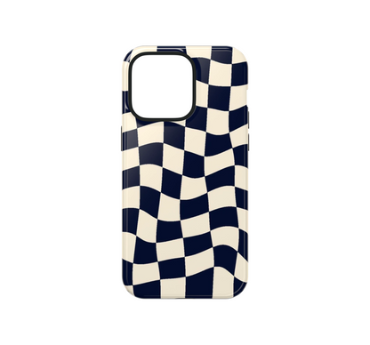 B&W Wavy Check Phone Case