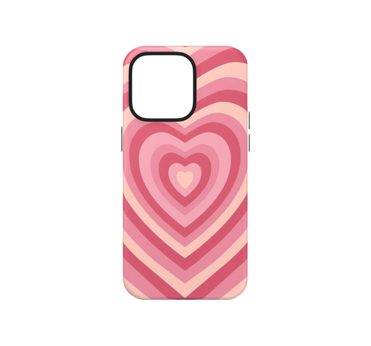 Pink Heart Wave Phone Case