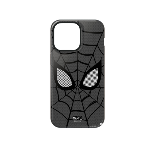 🕷️ Spider-Man Black & Grey Web Case for IOS/Android Superhero Shockproof Back Cover 📱💥